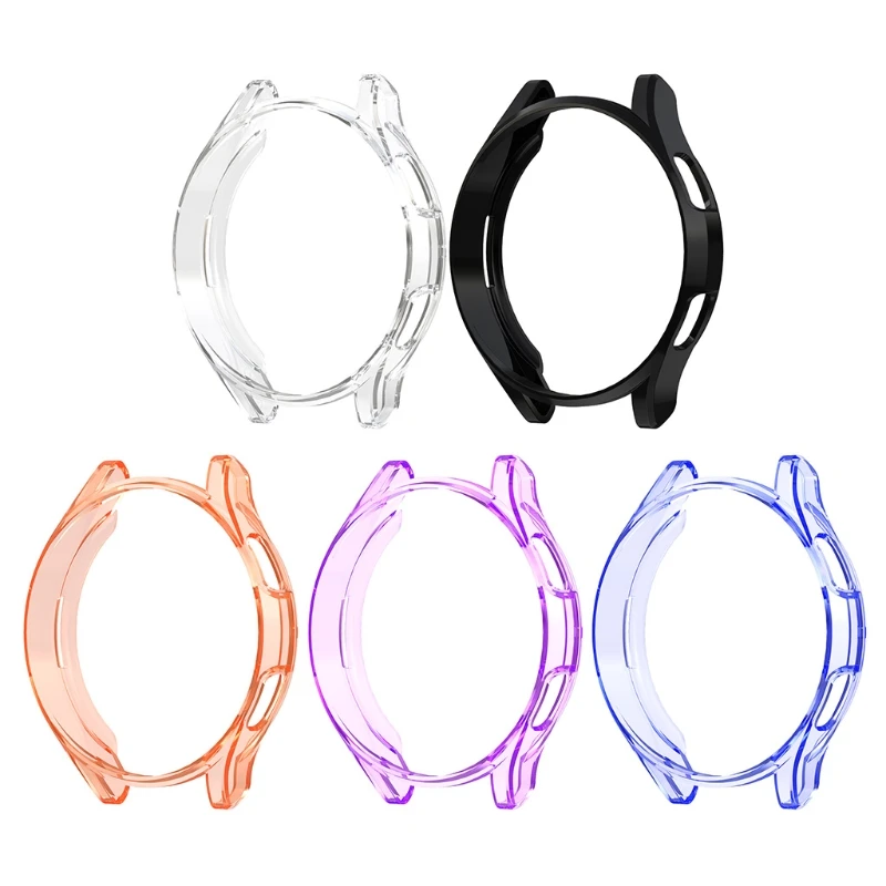 Suitable for Galaxy-Watch4 Classic 46mm Smartwatch Full Bumper for Case Soft Durable Screen Protector for Shell Shockpro