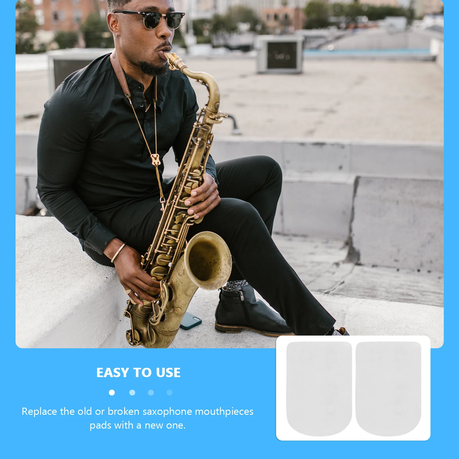 

Mouthpieces Pads Tenor Sax Silicone Tooth Musical Instrument Cushions Saxophone