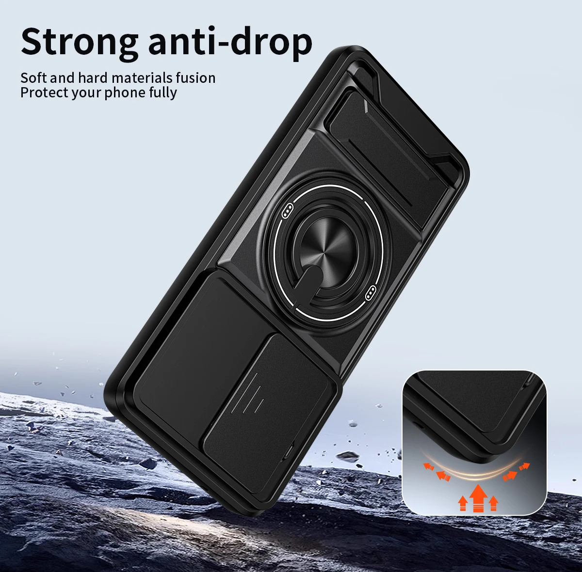 Für Motorola G86 Hülle Moto G86 Power Cover Moto G56 Hüllen Magsafe Magnetische Klapphalterung Militärische Panzerung Kameraschutz-Abdeckung – Detail 2