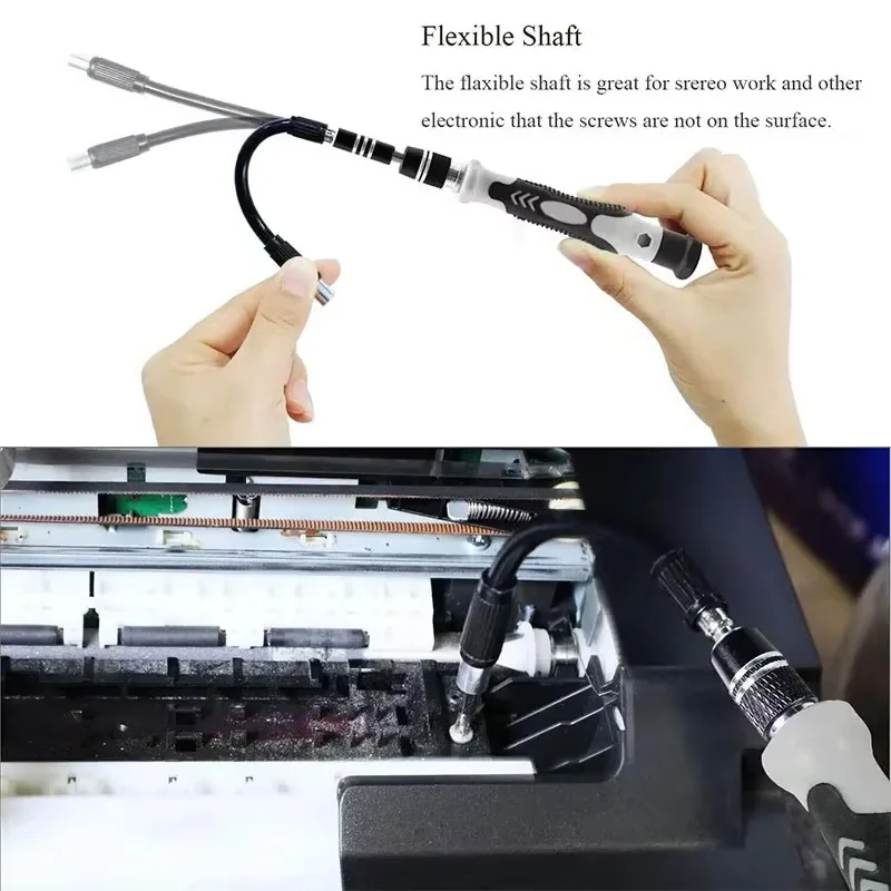 مجموعة مفكات براغي إلكترونية 115 في 1 أدوات مفك براغي دقيقة مفك براغي أدوات إصلاح مغناطيسية احترافية لإصلاح الكمبيوتر المحمول