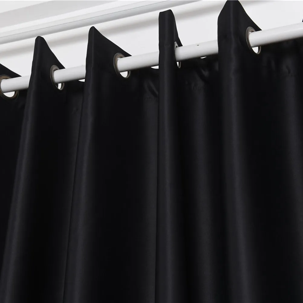 Blackout Window Curtains 100x250cm Flower Print Sheer Panel Door Scarf Window Drapes Privacy Screen Sunlight Filter