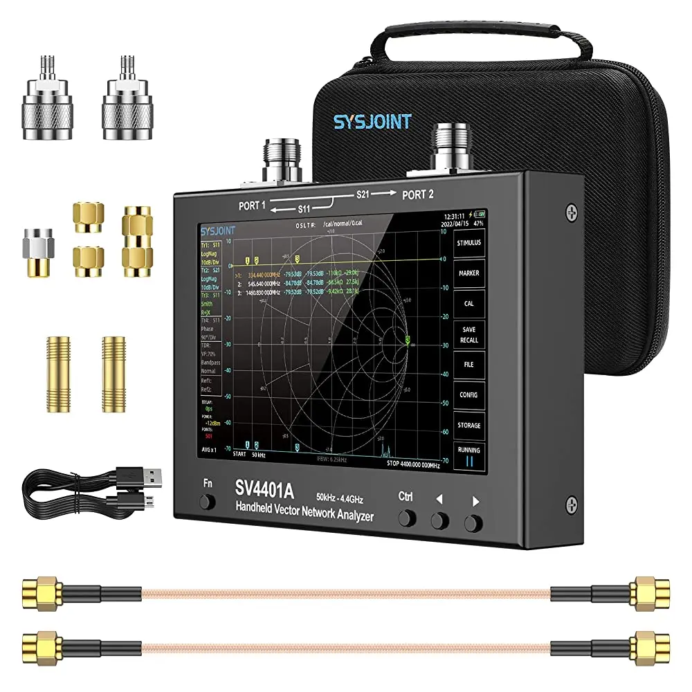 SV4401A 7 inch Touch LCD 50khz 4.4ghz Vector Network Analyzer hf VHF uhf Antenna Analyzer Update from nanovna vna