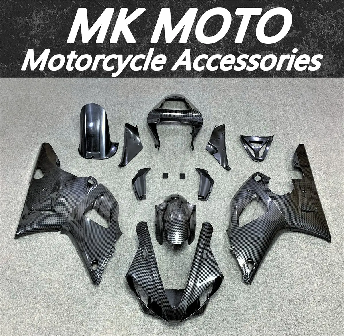 

Motorcycle Fairings Kit Fit For Yzf R1 2000-2001 Bodywork Set Abs High Quality Injection New Carbon fiber pattern