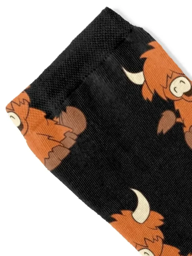 Scottish highland cattle - little cute calf Socks aesthetic short Children's compression Socks For Girls Men's