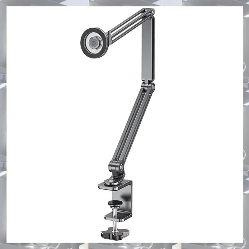 

Hot Selling-Magnetic Desk Phone Stand For Tablet Cellphone Overhead Adjustable Metal Long Arm Phone Mount For Phone,Magnetic Des