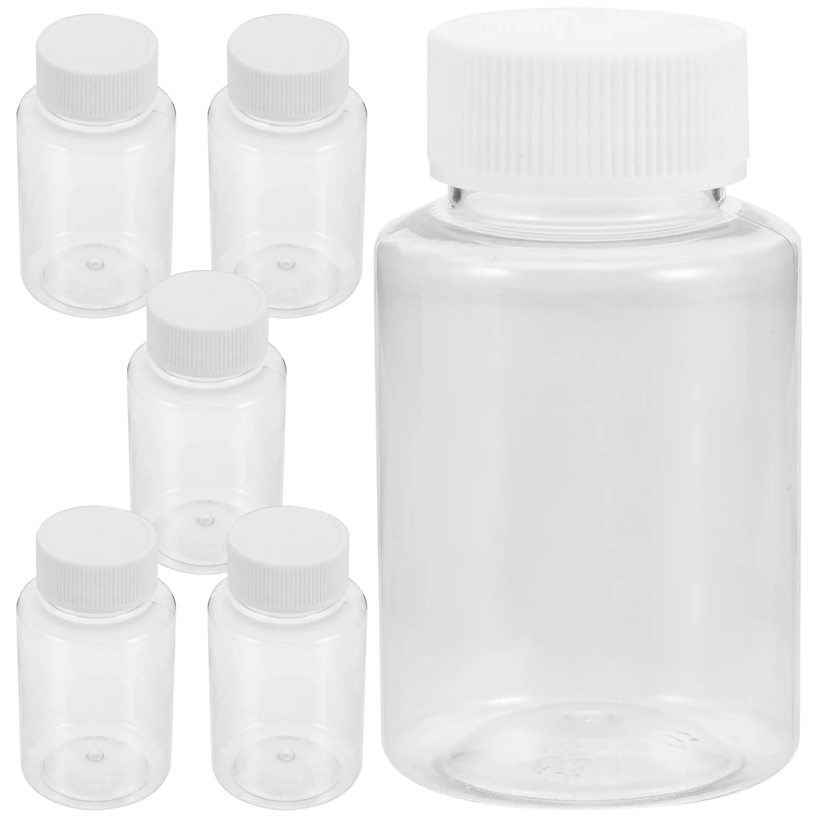 

6 Pcs Oil Sample Bottle Sealing Reagent Vial for Laboratory Empty Chemical Bottles