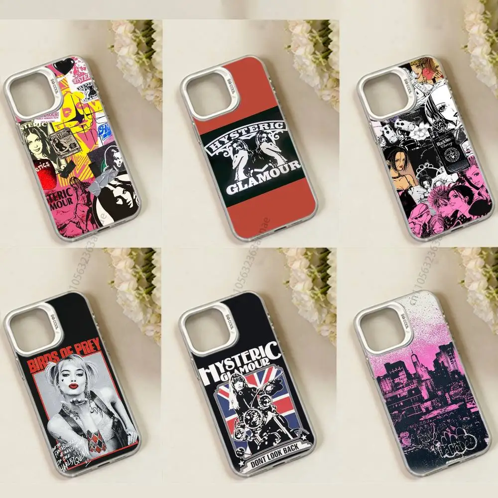 

Japanese Hysteric Glamour phone Case for iPhone 17 11 12 Pro Max Plus Mini Air SE 16e 14 15 16 13 Soft Shell