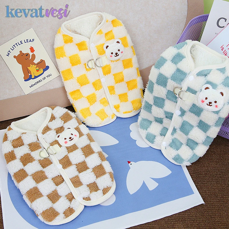 

5 Sizes Pet Dog Coat Jacket Winter Warm Dog Clothes Soft Pet Vest for Small Dogs Chihuahua Yorkie Costumes Dog Accessories