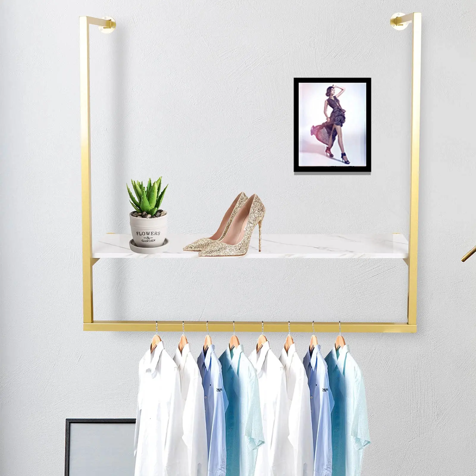 Appendiabiti a parete, negozio di abbigliamento moderno e semplice, espositore in metallo pesante, porta abiti, appendiabiti, appendiabiti da bagno