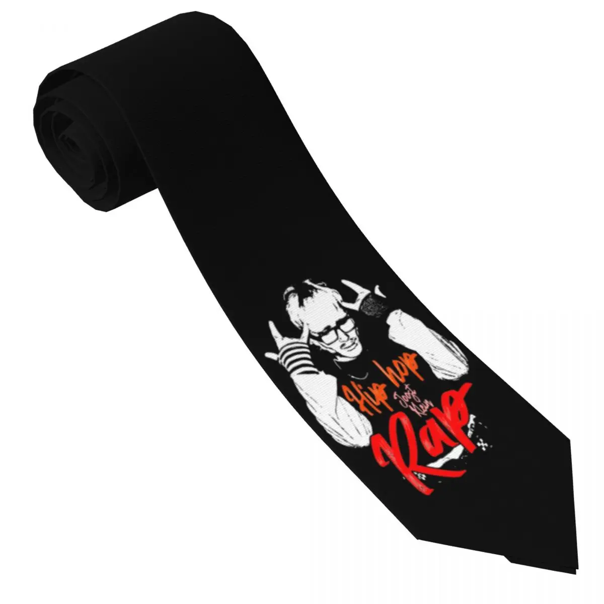 

Men's Tie Rapper Joost Klein Print Neck Ties Retro Trendy Collar Tie Pattern Business Great Quality Necktie Accessories