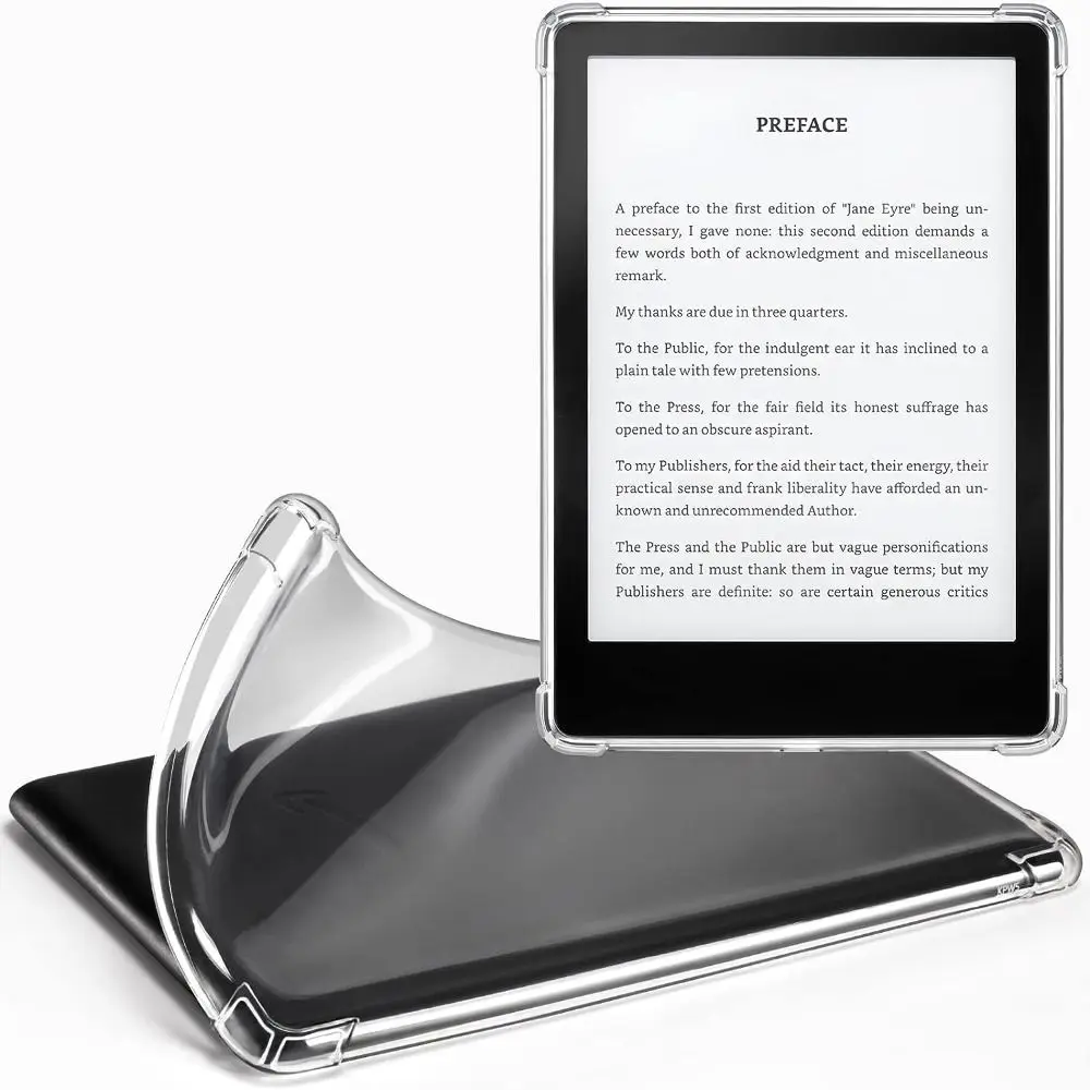 TPU Silicone Transparent Back Cover 11th Generation 2024 Protective Shell E-book Reader Case For Kindle Paperwhite 1/2/3/4/5