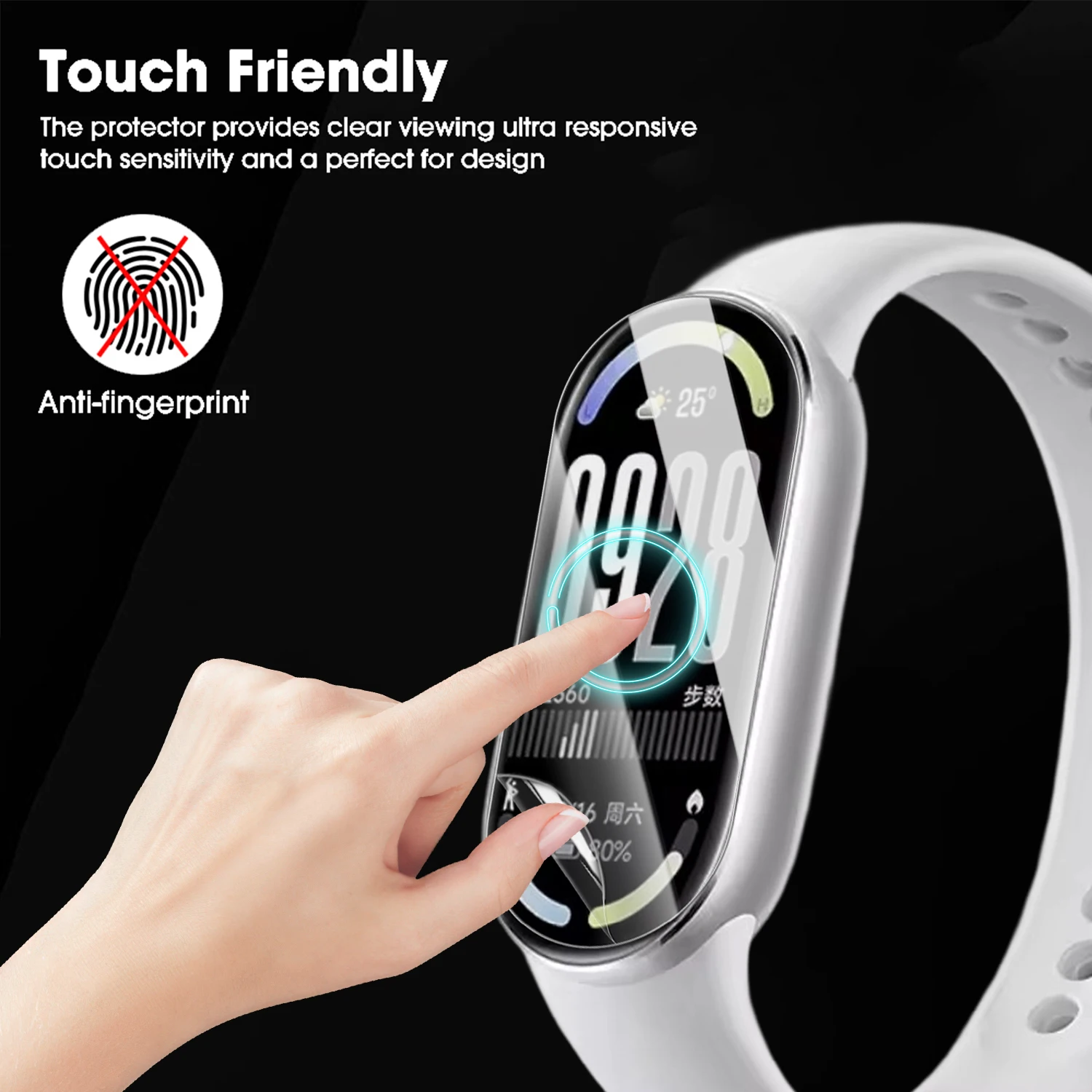 Soft Screen Protector for Xiaomi Mi Band 10 Anti-scratch Hydrogel Film HD Clear Full Coverage Soft Protective Film Accessories