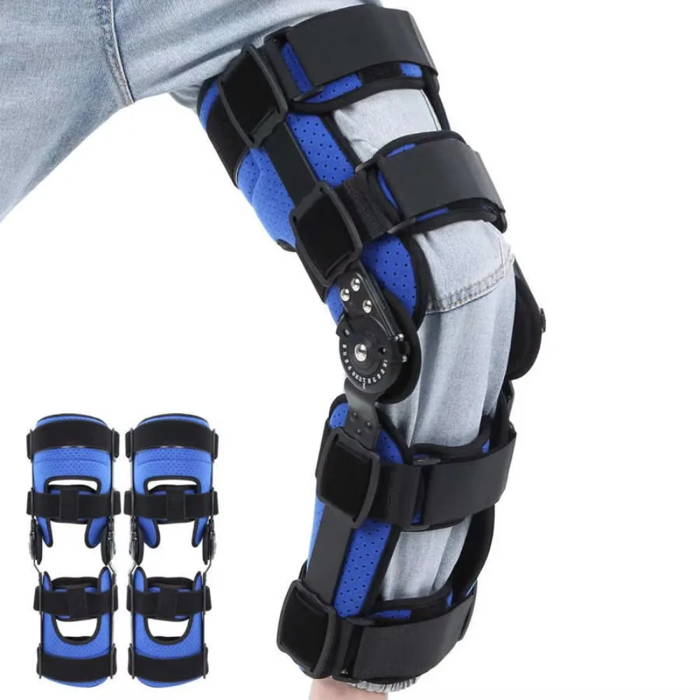 Leg Fixed Brace Splint Adjustable Fitness Knee Joint Meniscus Support Knee Orthosis Immobilizer Corrector Joint Orthosis Bandage