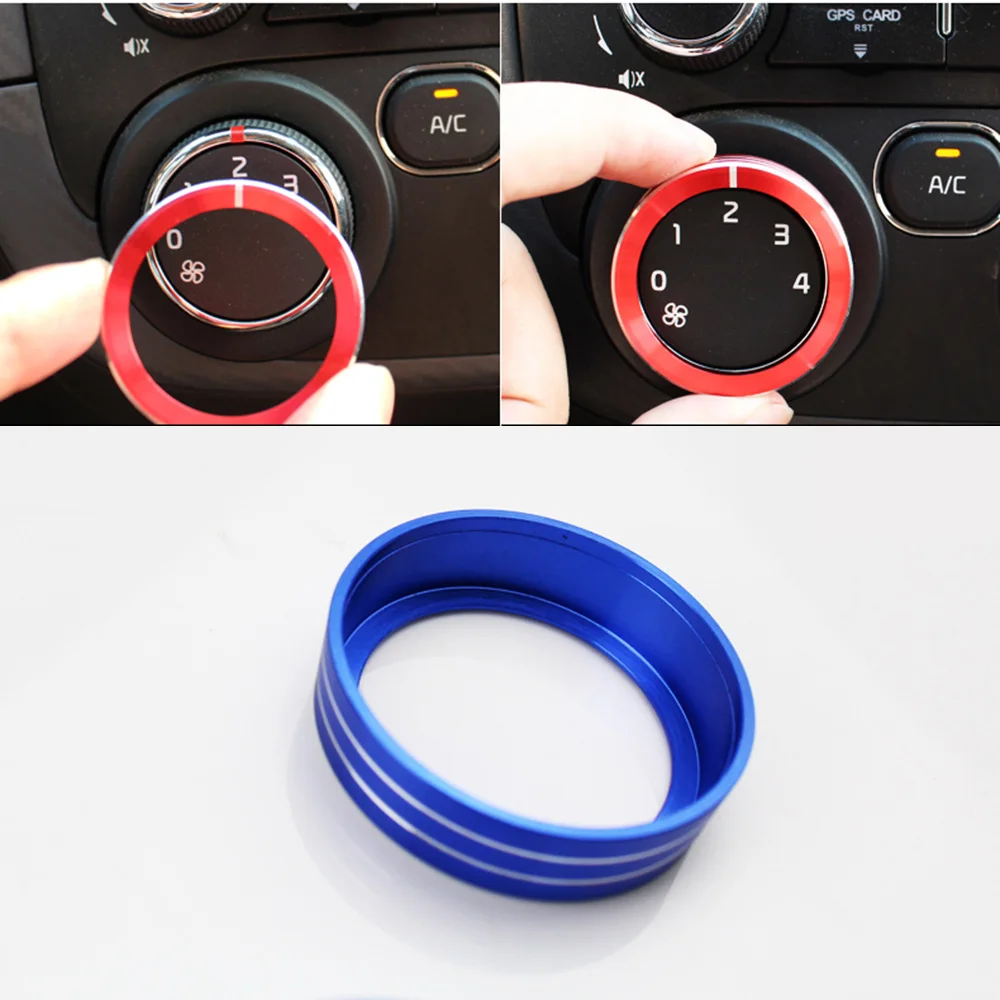 لكيا 2017 2018 سيراتو K3 YD S قسط الرياضة فورتي S LX سيارة تكييف الهواء مقبض مفتاح التشغيل حلقة الكسوة التيار المتناوب زر الديكور غطاء #6