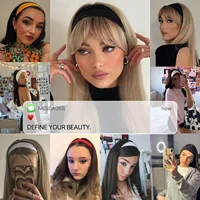 Headbands for Women Pack Elastic Hair Bands for Women' Hair Non Slip Soft Cloth Fabric Headbands Womens Accessories, Neutrals Nude Solid Colors Head Bands - Image 2