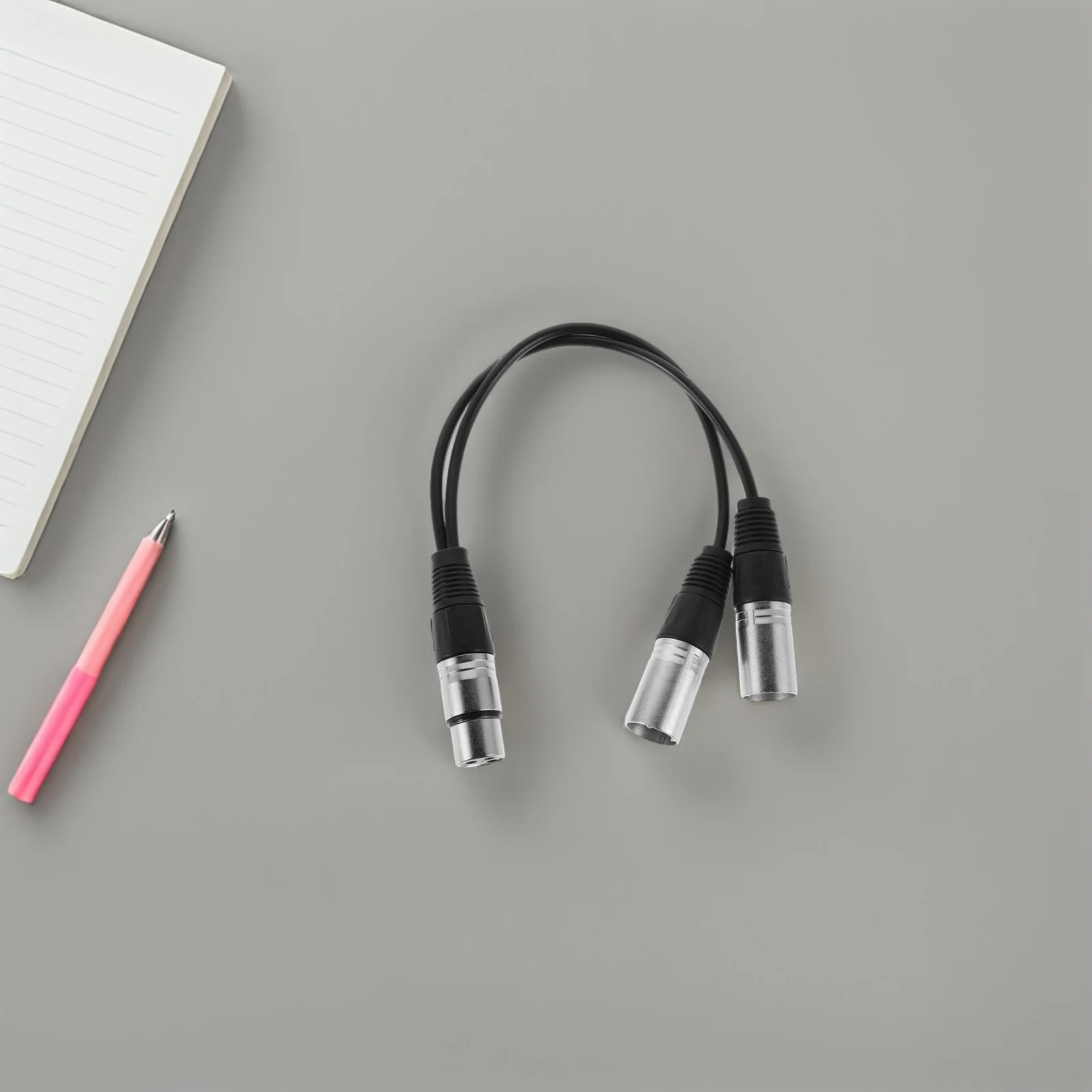 

Xlr Card Microphone Splitter Cable Female to Dual Male Balanced Mic Splitter Audio Cable 30cm Professional Audio