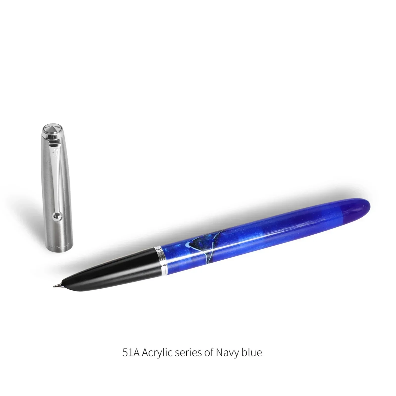 Hot Jinhao 51A Fountain Pen Acrylic Series 0.38/0.5mm Nibs School Office Supplies Business Writing Ink Pens