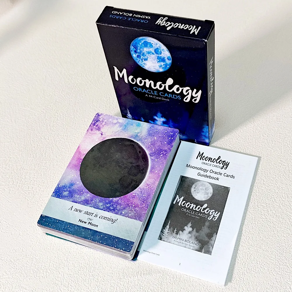Moonology Oracle Cards 44 Card Deck with Guidebook, Moon Phase & Astrology Cards for Daily Guidance 12*8.5cm