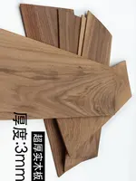 HQ T2 DIY 2-4MM Thin Sound Box Material Big Size African Black Walnut Timber Log Rare Wood Block Lumber 5