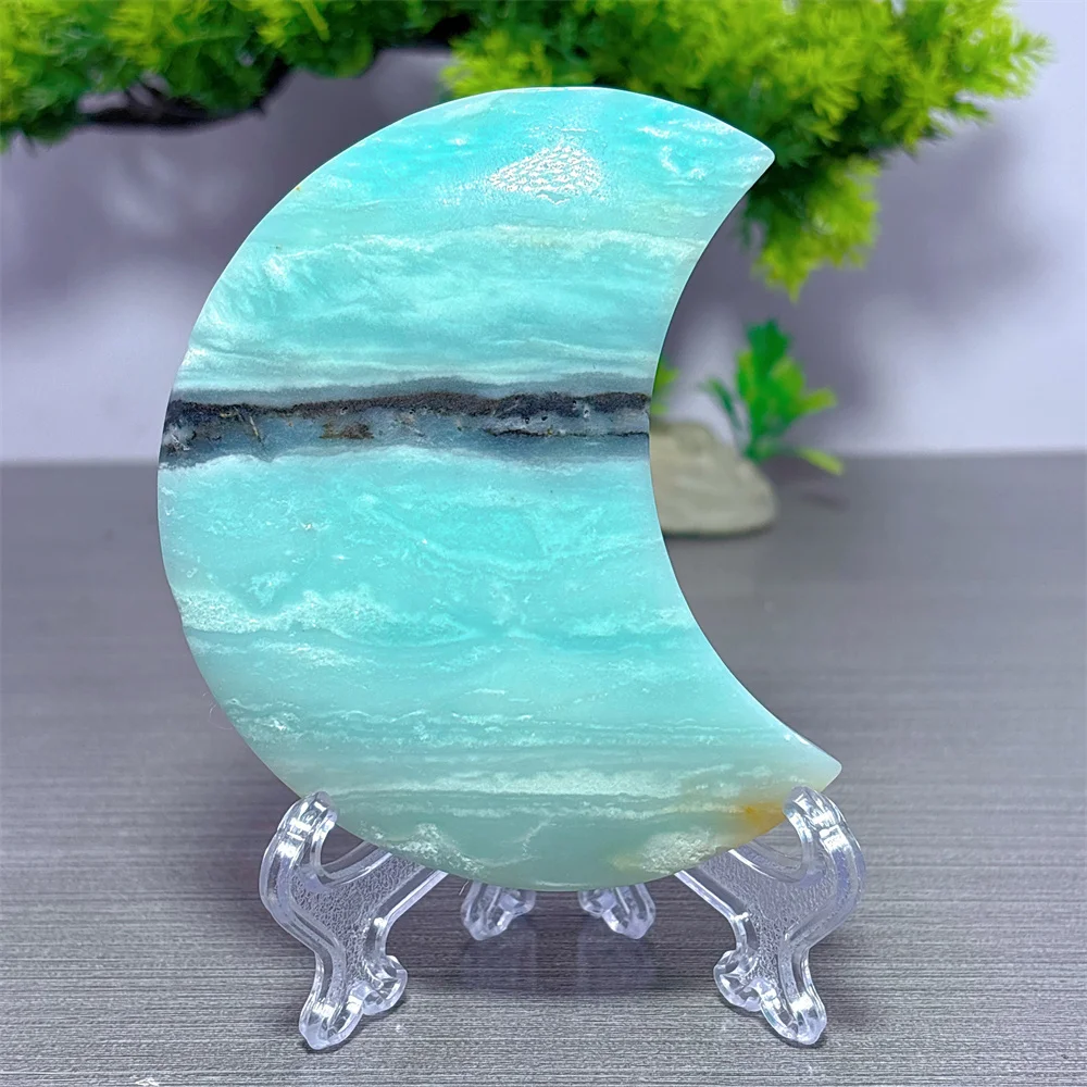 

Caribbean Moom Natural Crystal Home Decoritems Room decor Luck Quartz Stone Garden Reiki Healing Energy Love Gifts +Stand