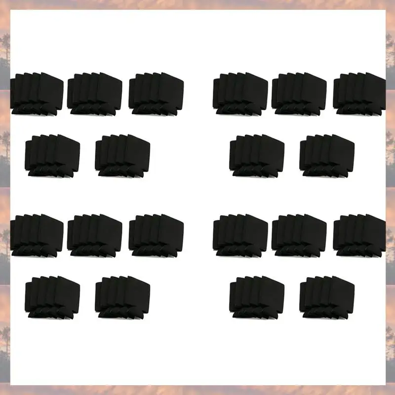 

2025 Trend Bulk Can Coolers (100-Pack) Blank Foam Sleeves Plain Soft Insulated Blanks For Soda, Beer, Water Bottles (Black)