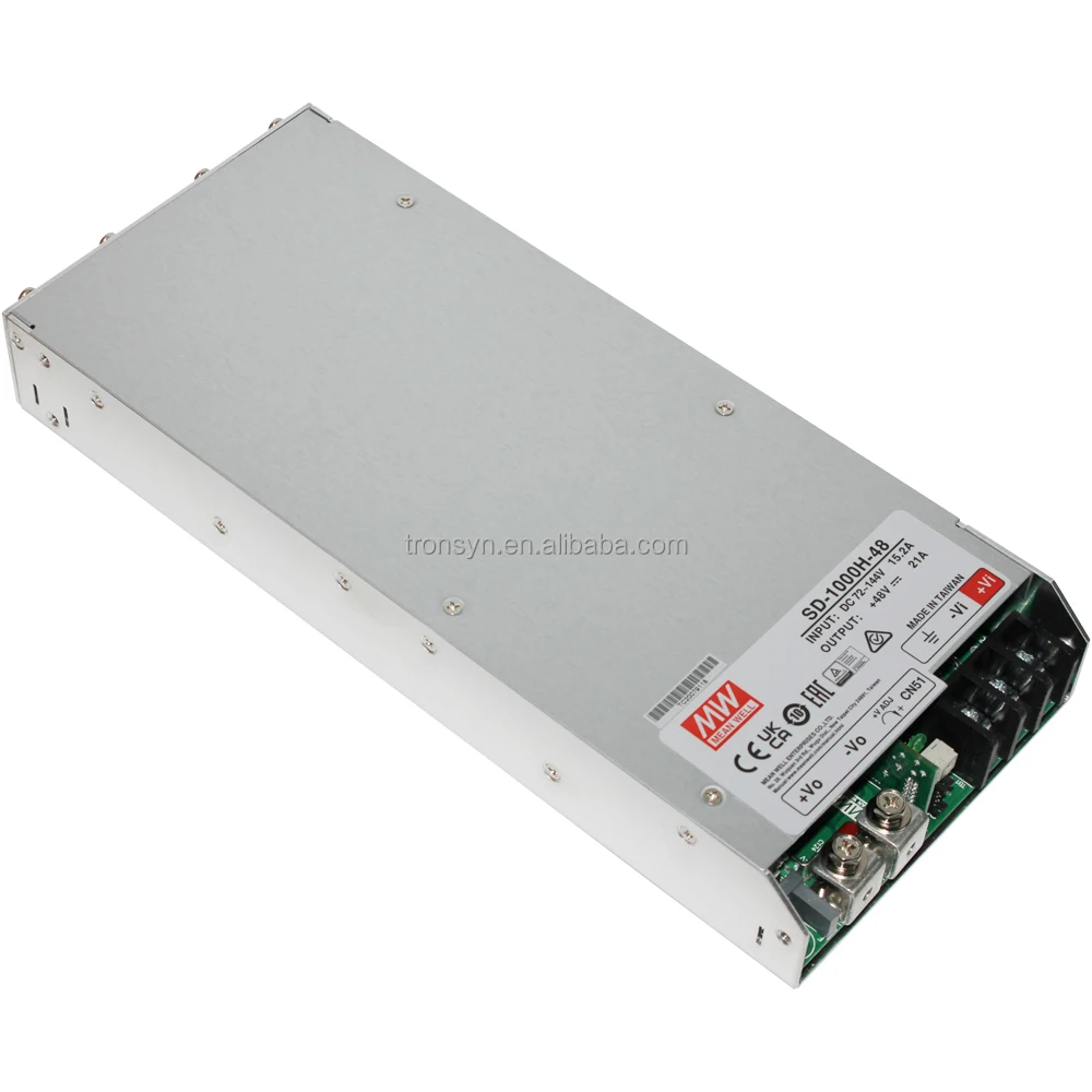 Meanwell Authorization SD-1000H-48 48V 21A Single Output DC DC Converter Power Supply 1000W