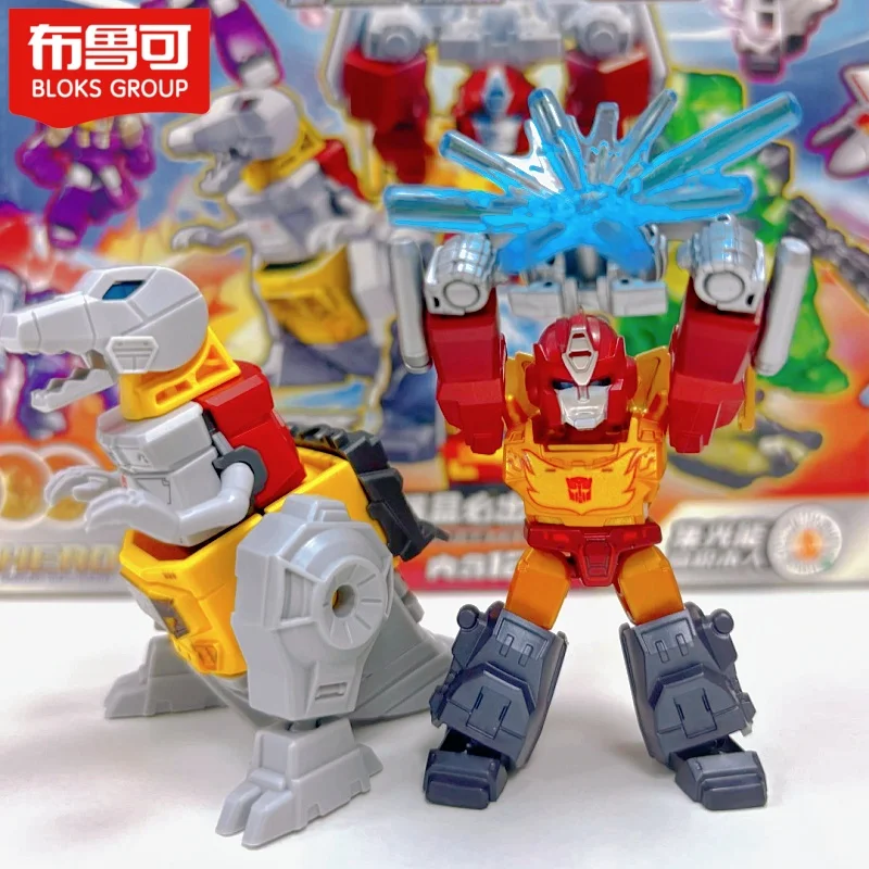 新しい Blokees トランスフォーマーディフェンダーバージョン波 4 グリムロックロディマスプライム子供組立モデルアクションフィギュアミステリーボックスギフト
