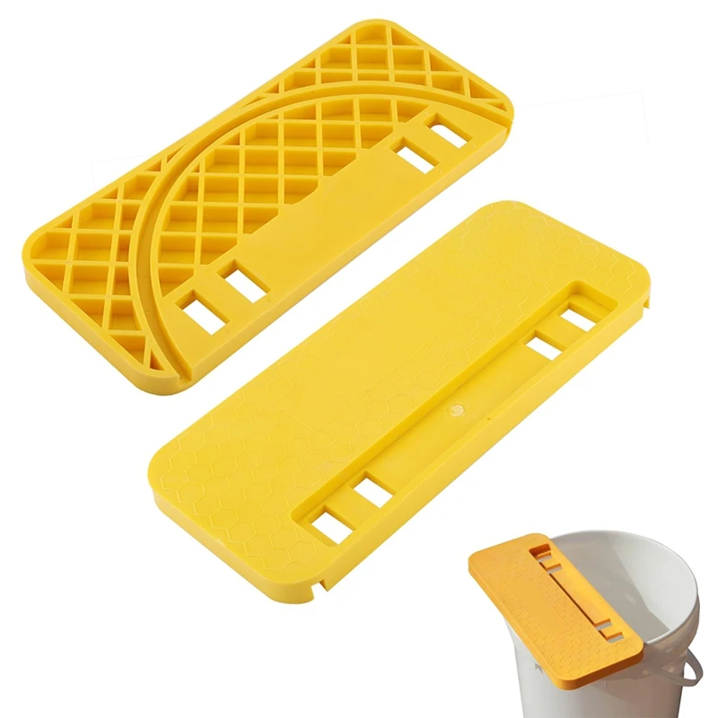 

Honey Uncapping Tank Holder, Plastic Honey Bucket Slot Nest Frame Scraper Tools Flat Equipment Beekeeping Scraper Tools