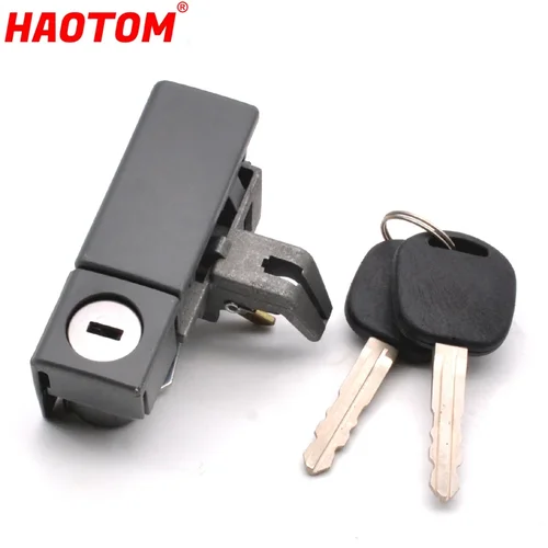 Nuevo Pestillo de manija de guantera con llave para Great Wall Wingle 5 V200 V240 Drak gris