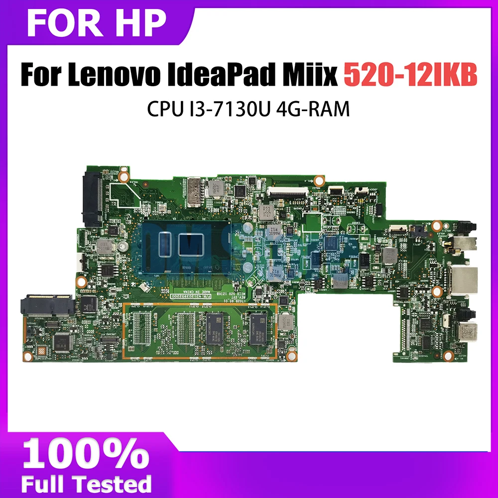 

520-12IKB Notebook Motherboard For Lenovo Miix Tablet Laptop Mainboard With I3-7130U CPU UMA 4G RAM 5B20Q22861