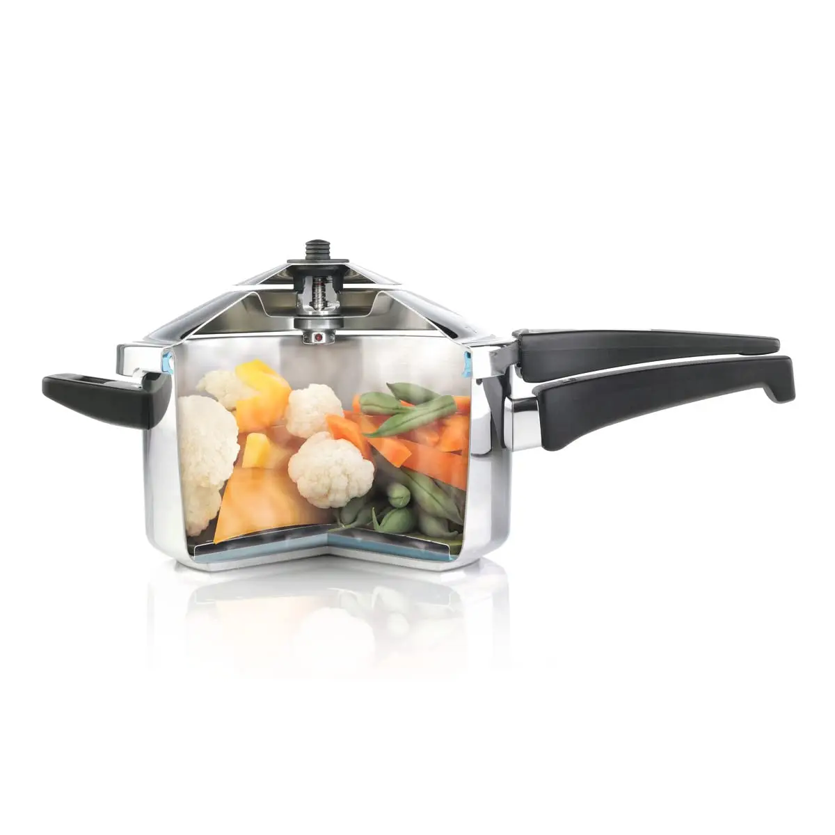 Duromatic Hotel Stainless Steel Pressure Cooker with Side Grips, 12 Litre / 28 cm