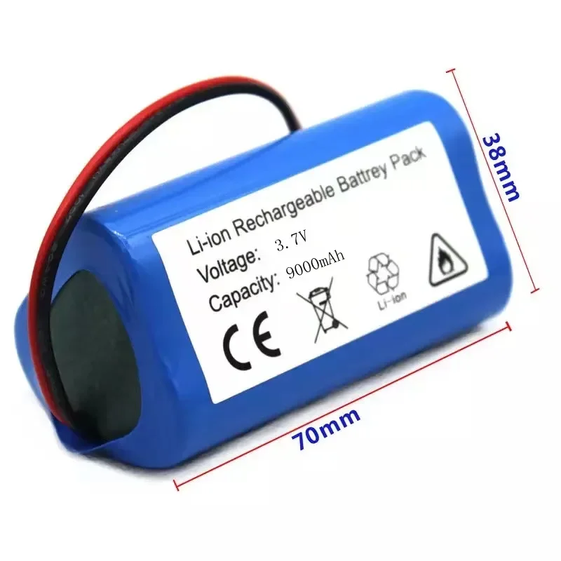 Brand New. 3.7V 9000mAh.Lithium Battery Pack For General Purpose Fishing Lamp. Lnternal Plug. Large Capacity  Accessories
