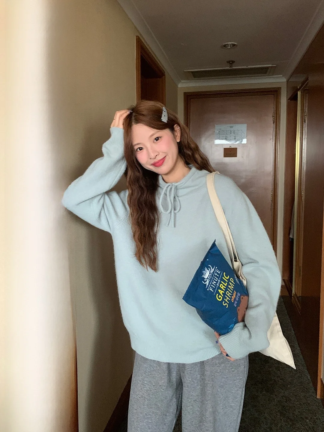 

Корейский утягивающий вязаный свитер с поясом, женский модный зимний топ с высоким воротником, длинный свек Crewne