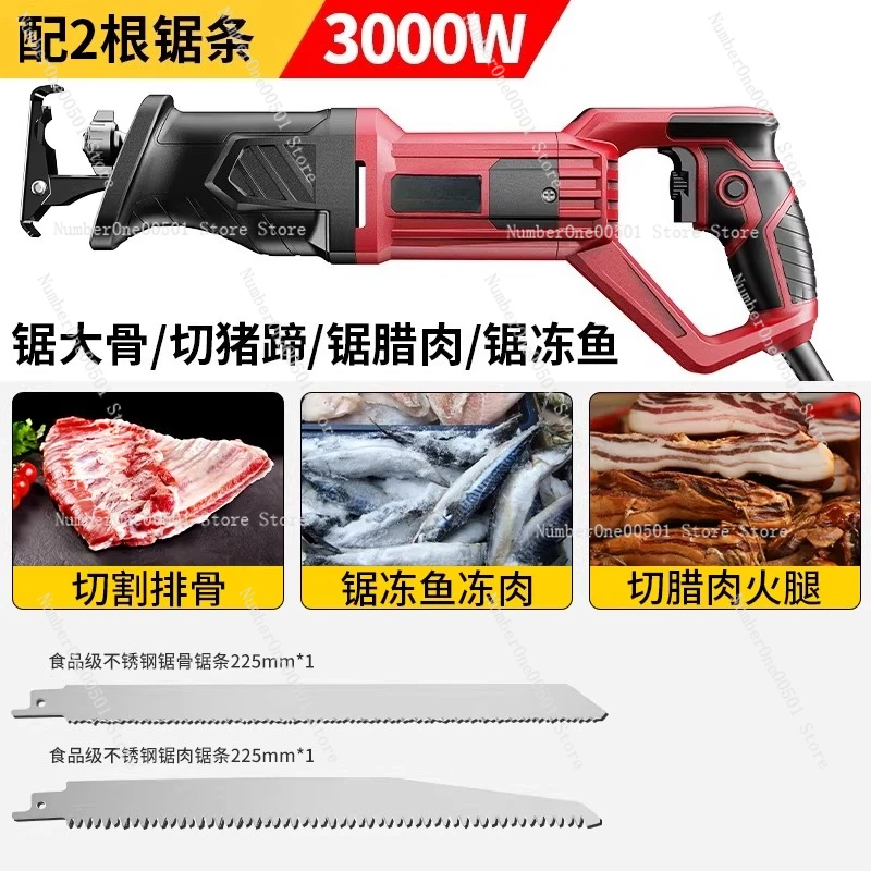 Heavy Duty Butcher's Bone Saw - Cuts Through Frozen Meat & Hard Bones, Ergonomic Handheld Design, Kitchen Artifact