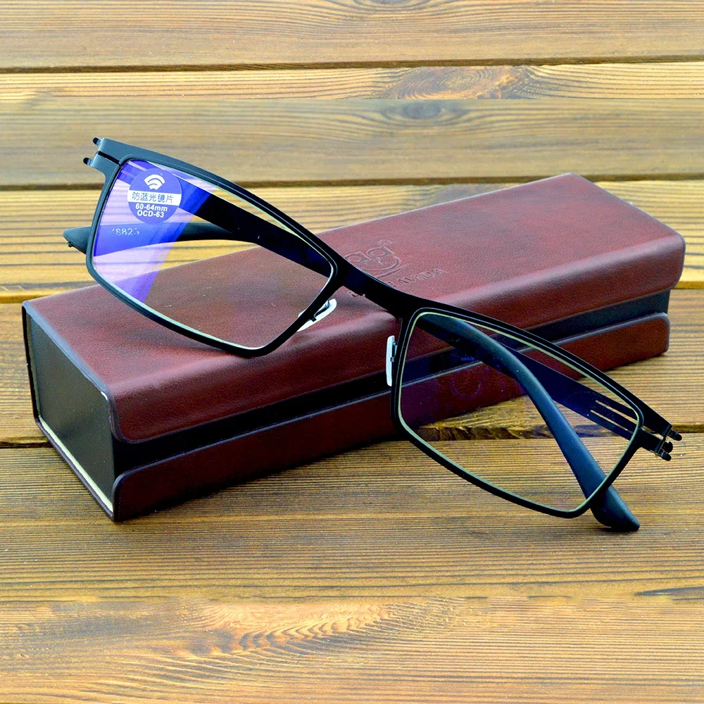 Clara Vida Titanium Alloy No Screws and Solder Joints Reading Glasses Men +0.75 +1+1.5 +2+2.5+3+3.5 +4