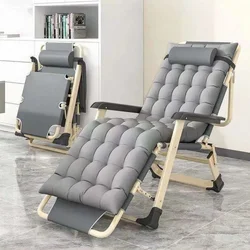 Foldable Reclining Camping Chair, Multi-position Adjustable Lunch Break Bed, Portable Chair for Outdoor and Office Use