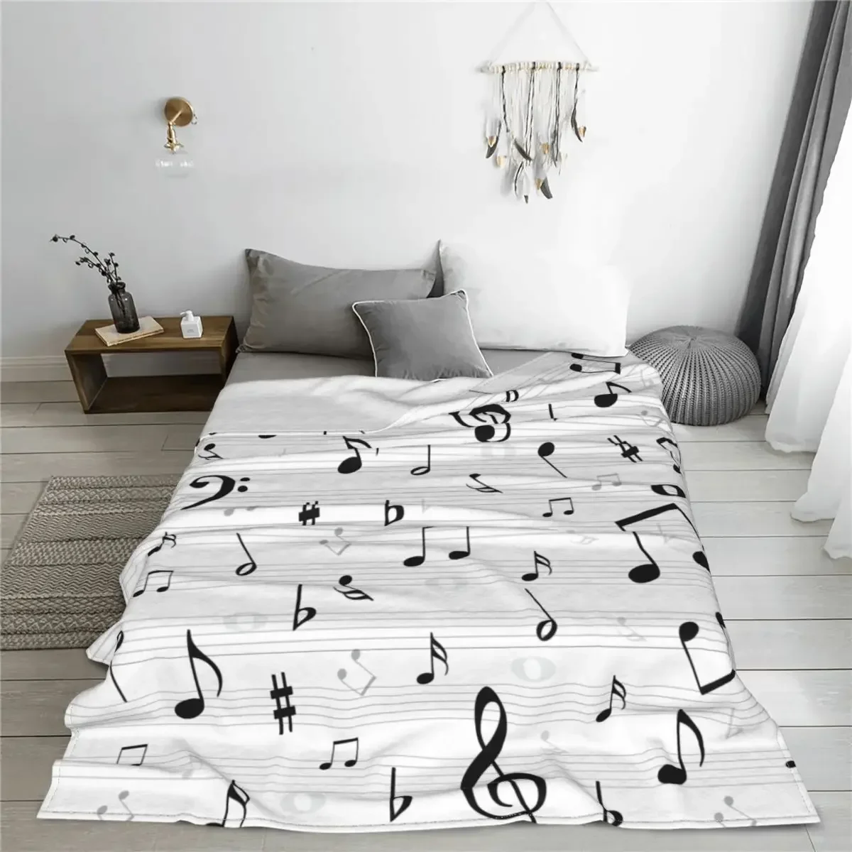 

Одеяло с музыкальными нотами, декоративные одеяла для дивана, легкие тонкие фланелевые одеяла для автомобиля