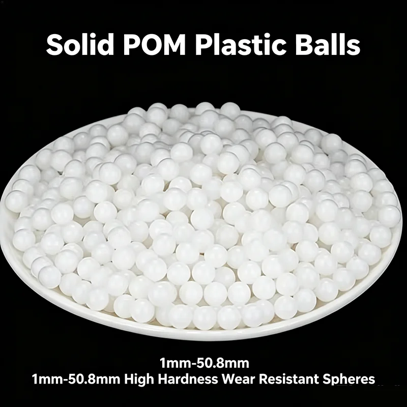 Solid POM Plastic Balls High Hardness Wear Resistant Solid Plastic Spheres Dia 1mm-50.8mm For Bearings And DIY Craft Projects