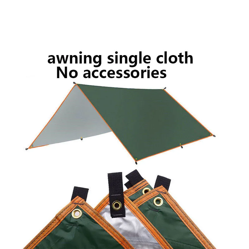 4x3m 3x3m Awning Waterproof Tarp Tent Shade Ultralight Garden Canopy Sunshade Outdoor Camping Hammock Rain Fly Beach Sun Shelter