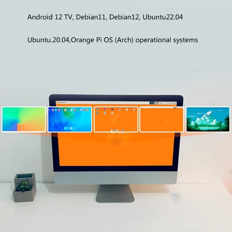 For OrangePi Zero2W 2GB 4GB 1GB 1.5GB DDR4 Development Board Cortex A53 H618 WiFi5 BT5.0 Single Board for PC Computer