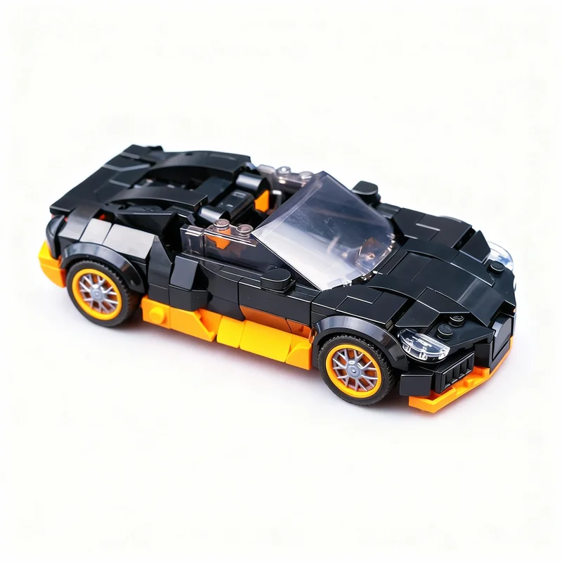 NOUVEAU 344 PIÈCES MOC City Champions Super Car Hyper Mistral Modèle Technologique Briques de Construction DIY à Assembler Présentoir Cadeau d'Anniversaire Décoration Maison
