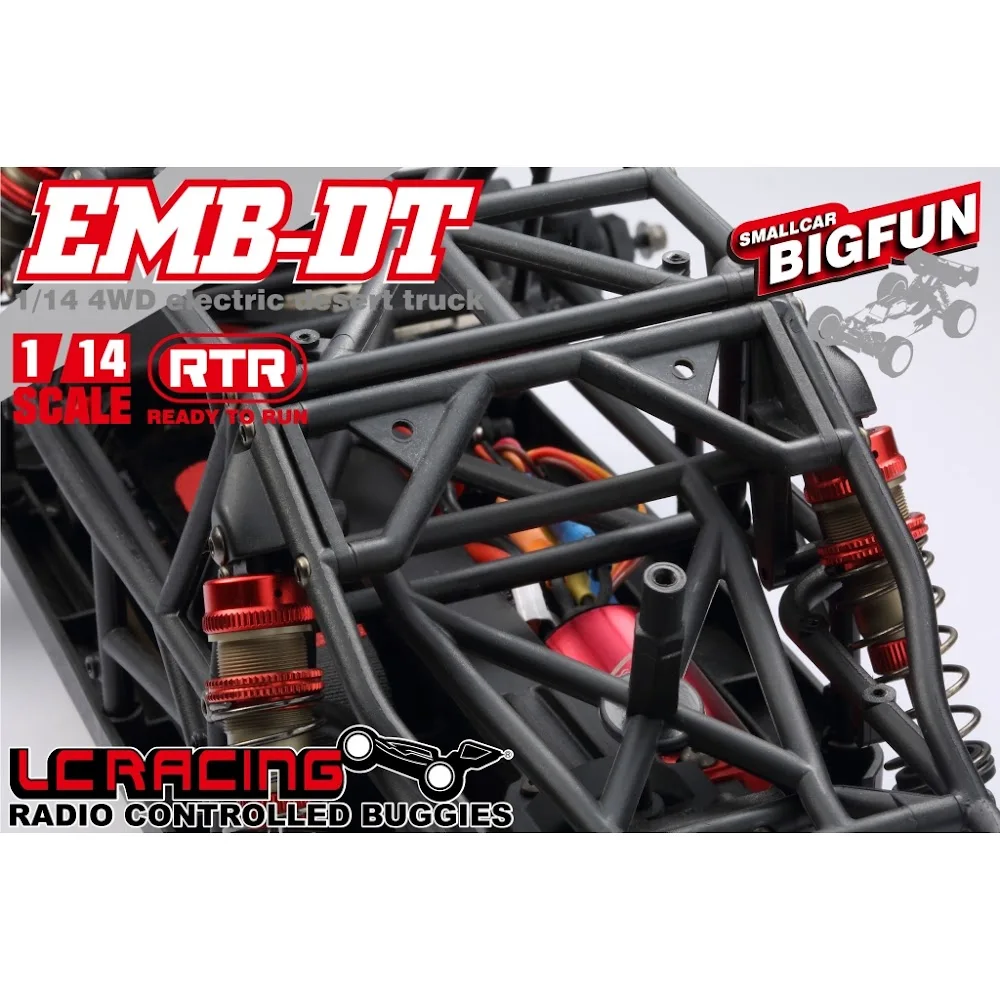 LC RACING 1/14 EMB-DTH RTR Desert truck RC Car 35A Brushless ESC Water Proof 2.4G Transmitter 4WD High Speed Off-road RC Car