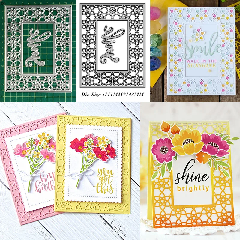 Cutting Dies New Arrival 2024,Openwork Frame Stencil,Christmas Dies for Card DIY Decoration Album Photo Embossing Craft Supplies