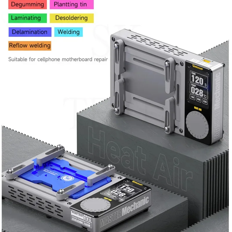 

NEW MECHANIC Heat Air Constant Temperature Timing Desoldering Station for Mobile Phone Motherboard Repair Degumming Welding Tool