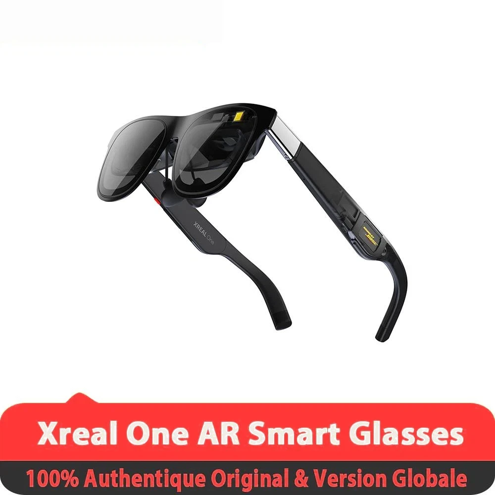 Xreal One AR Smart Glasses - 3840x1080 | X1 Chip | Native 3 DoF | Sound By Base | Ultra Wide Screen Smart Glasees With Camera
