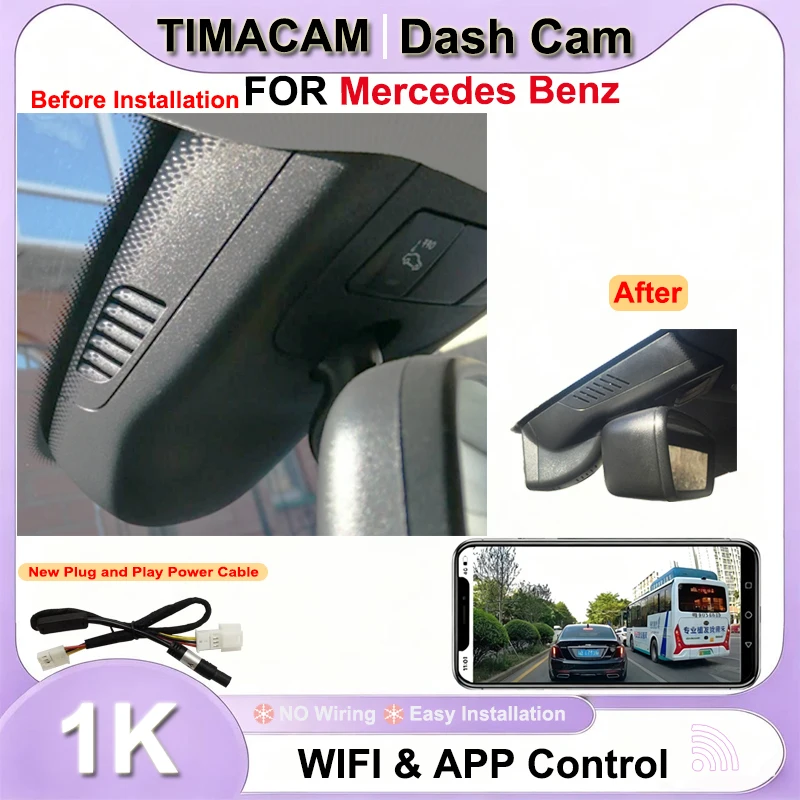 TIMACAM 1080P Dash Cam for Mercedes Benz cla gla 180 200 200d 220 220d 250 250d x156 a180 a180d a200 a200d a220 a220d a220 w176