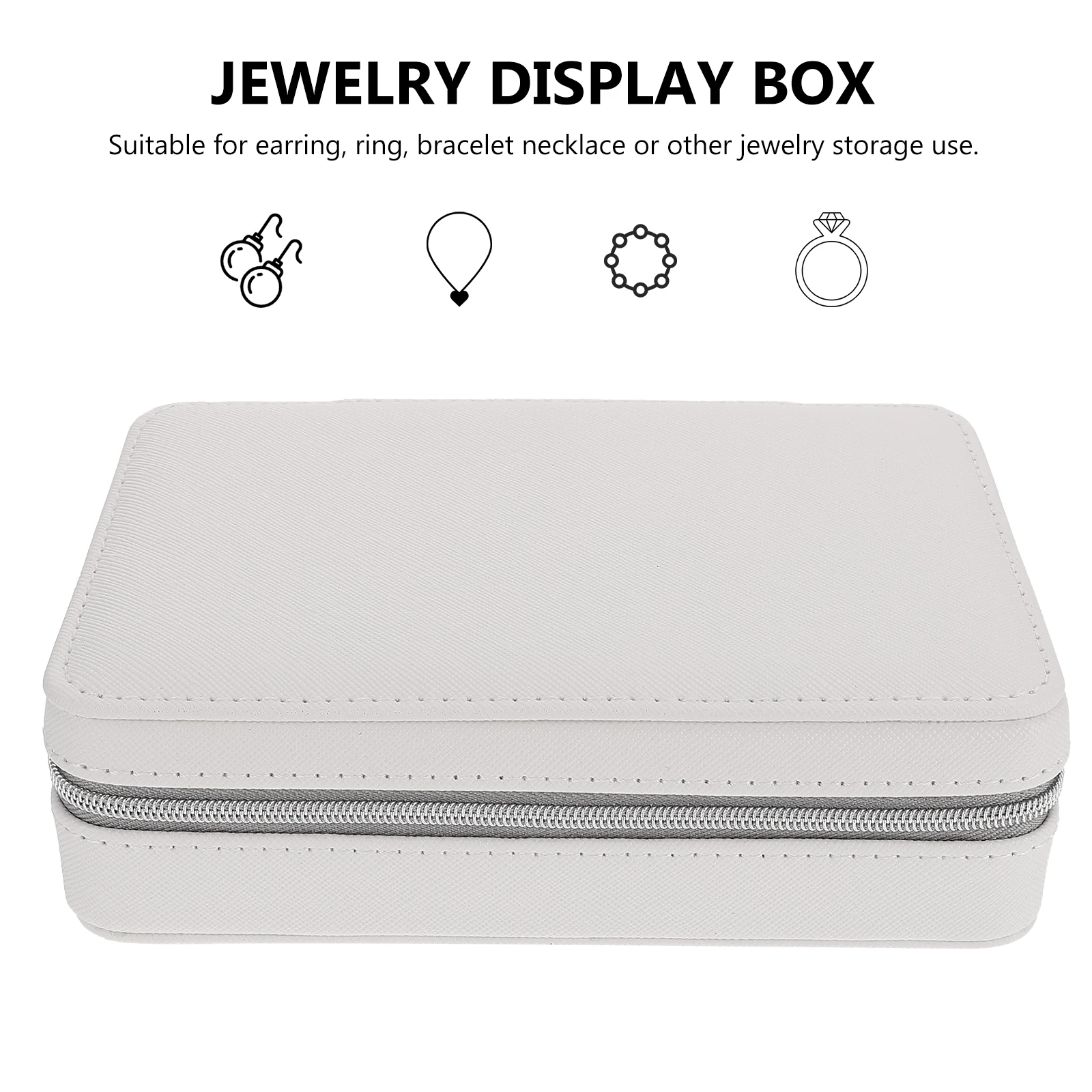 

Jewelry Storage Travel Jewelry Case Premium PU Smooth Surface Protect Rings Necklaces Watches Travel ganizer Case Trinket Box