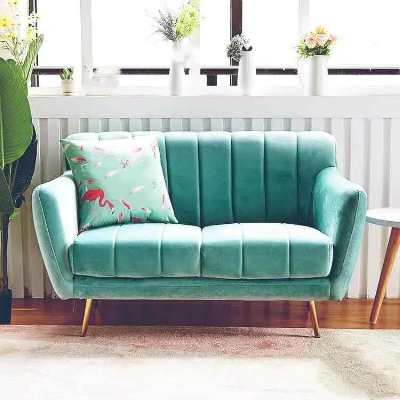 Inflatable single fabric sofa modern style corner sofa simple