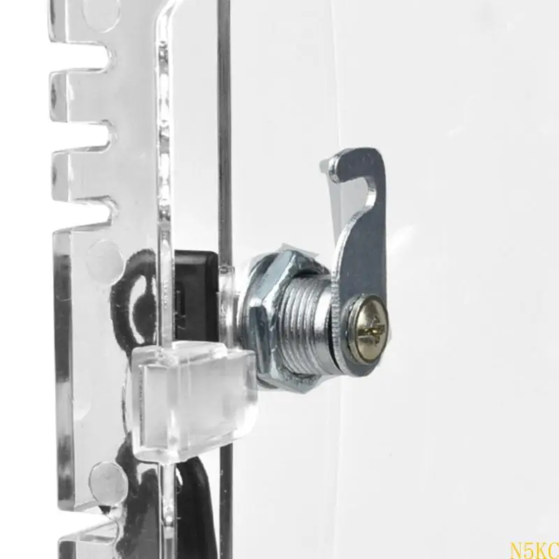 N5KC Thermostat Lock Box with Key Clear Thermostat Cover Guard Protective Cover