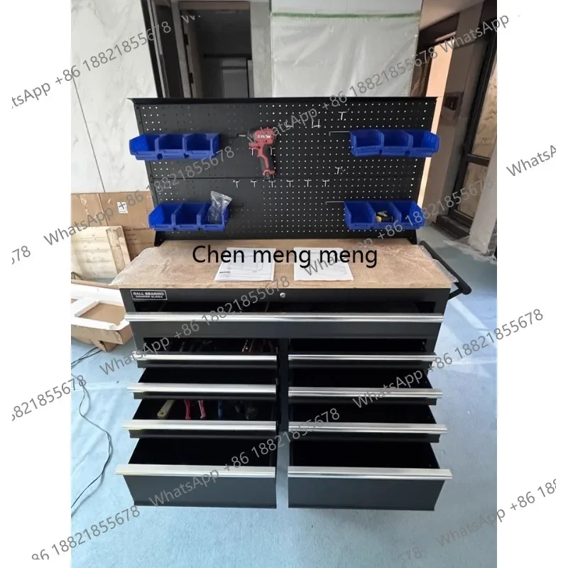 New arrive Heavy Duty 46-72 Inch Tool Cabinet 9-15 Drawers Rolling Workbench Stainless Steel Garage Workshop Auto Repair Storage